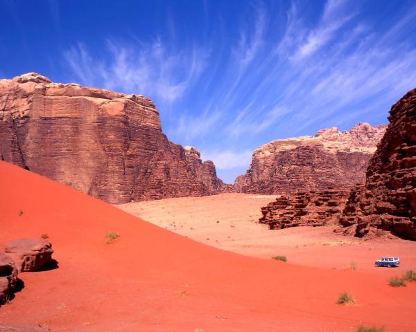 Una bella vista de Wadi Rum