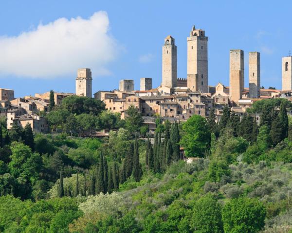 Permandangan indah di San Gimignano