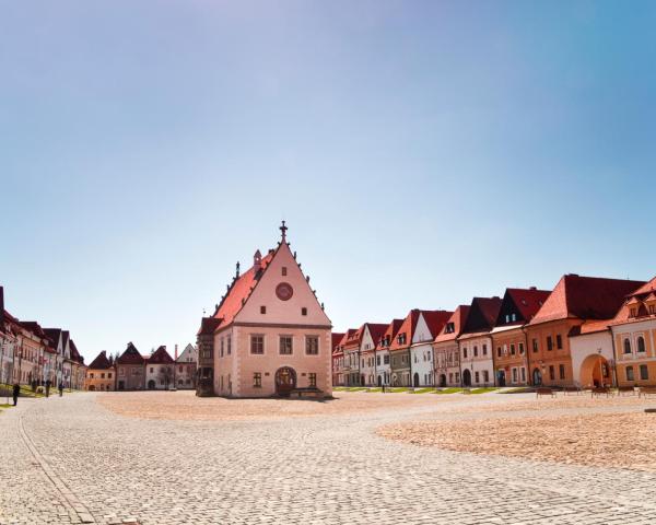 Una bella vista de Bardejov