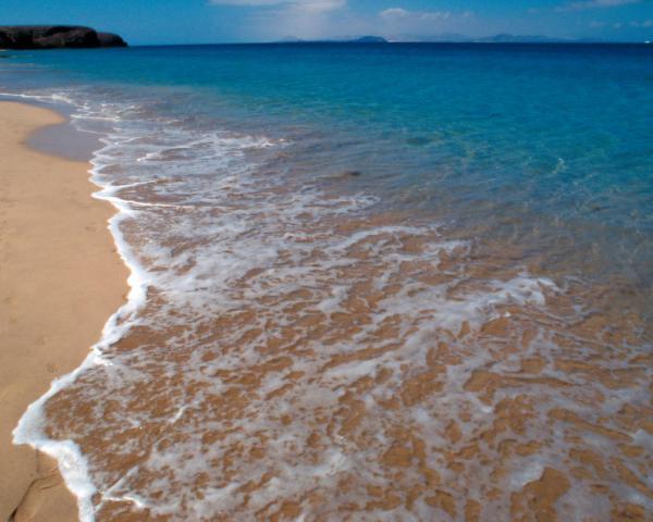 Una bella vista de Playa Blanca