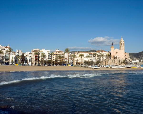 Ein schöner Blick auf Sitges