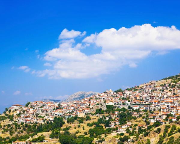 Красива гледка от Arachova