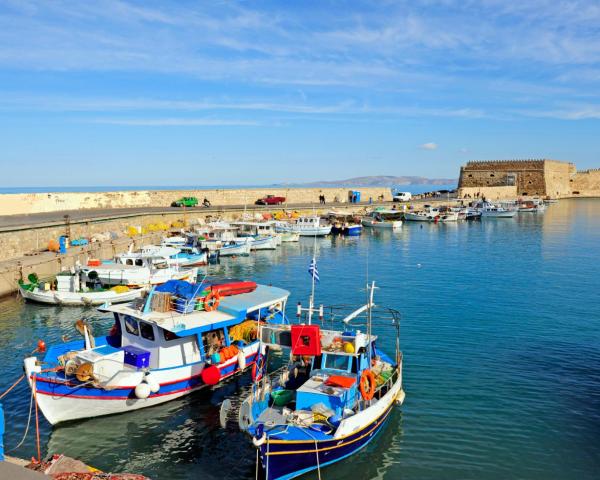 Een mooi uitzicht van Heraklion