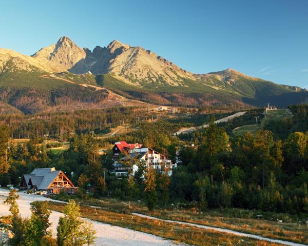 Una bella vista de Tatranska Lomnica