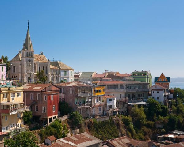 Prelep pogled na grad Ciudad de Valparaiso