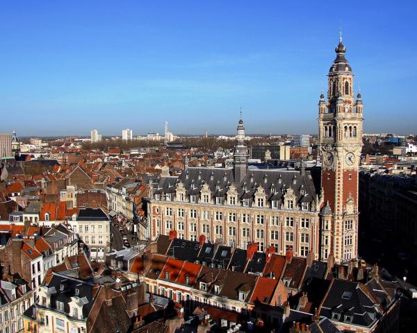 Una bella vista de Lille