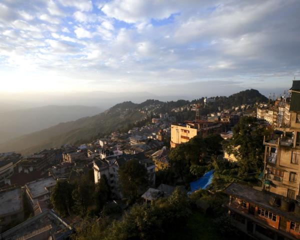 Uma bela vista de Darjeeling