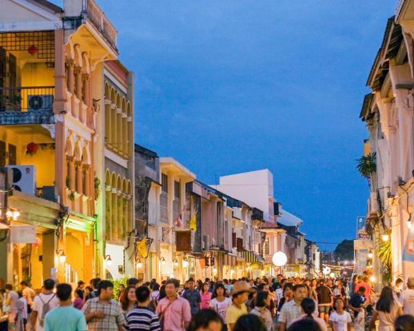 A beautiful view of Phuket Town.