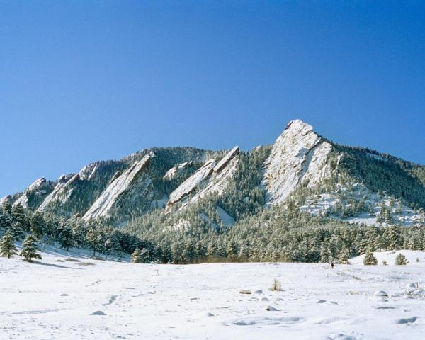 Boulder şehrinden güzel bir manzara