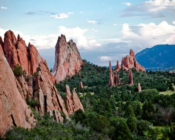 Colorado Springs şehrinden güzel bir manzara