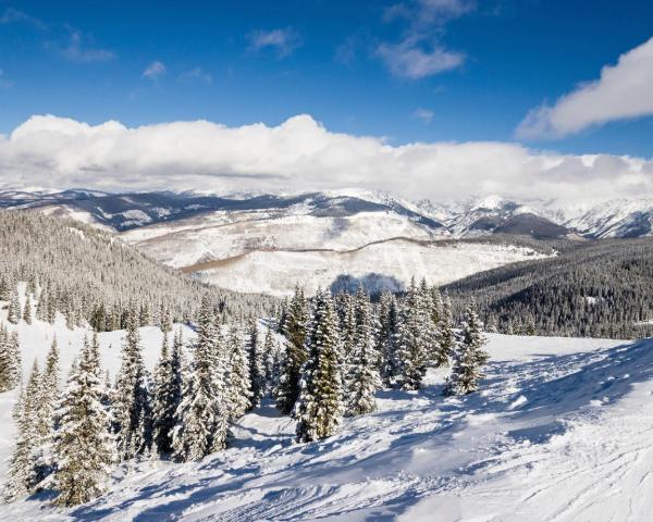 Vail şehrinden güzel bir manzara