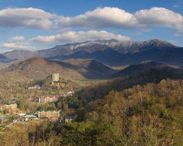 Krásny pohľad na mesto Gatlinburg