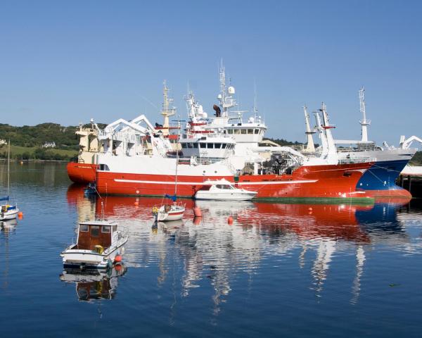 Killybegs şehrinden güzel bir manzara