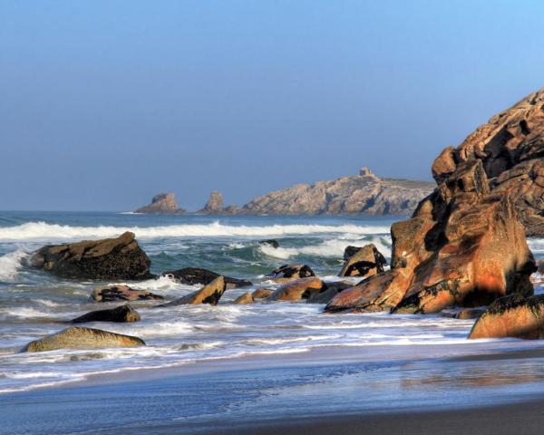 Krásny pohľad na mesto Quiberon