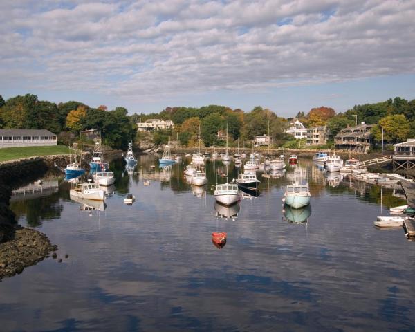 Piękny widok miasta Ogunquit