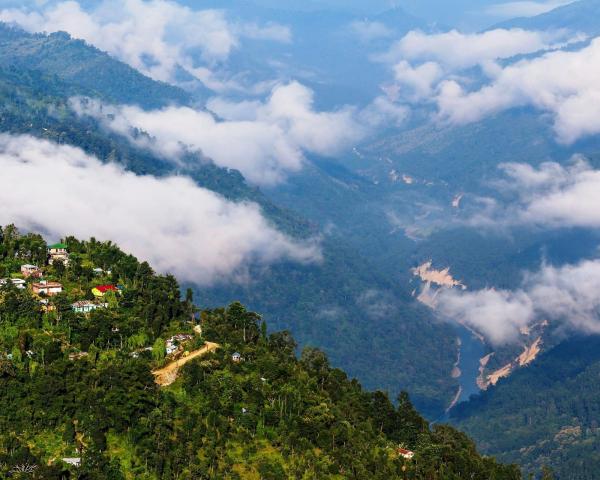 Uma bela vista de Kalimpong