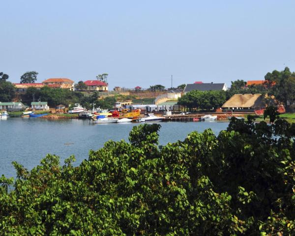 Uma bela vista de Entebbe