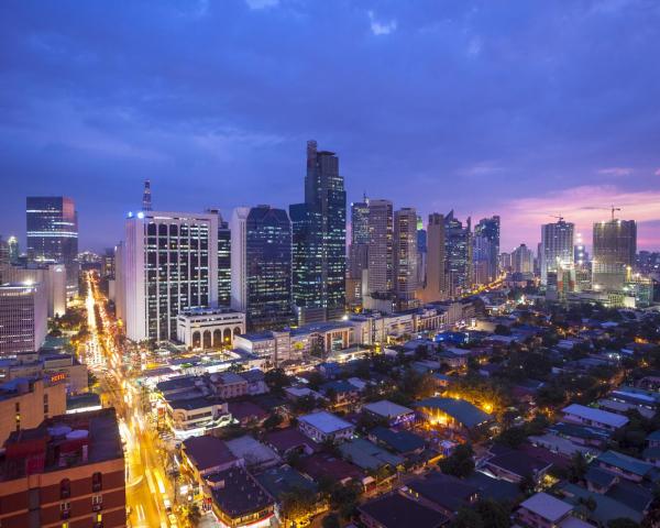 Ein schöner Blick auf Makati