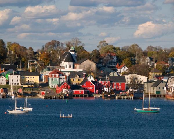 Kaunis näkymä kaupungista Lunenburg