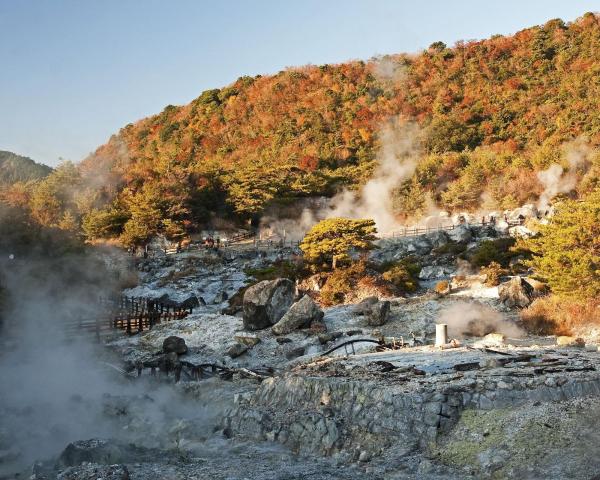 Una bonita vista de Unzen