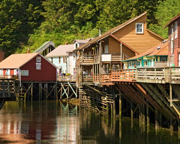 En smuk udsigt over Ketchikan