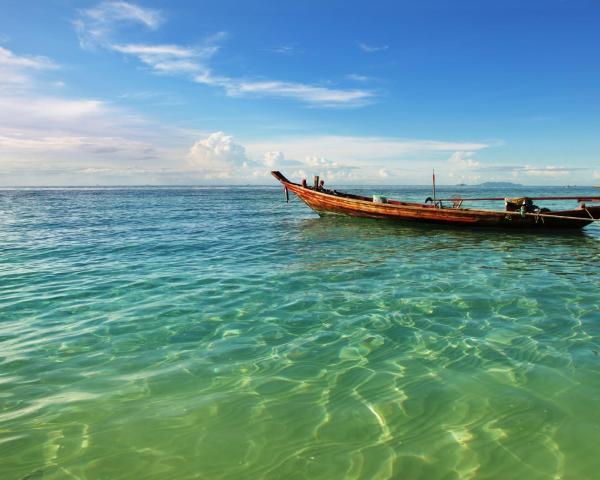 Krásný pohled na město Ko Phangan