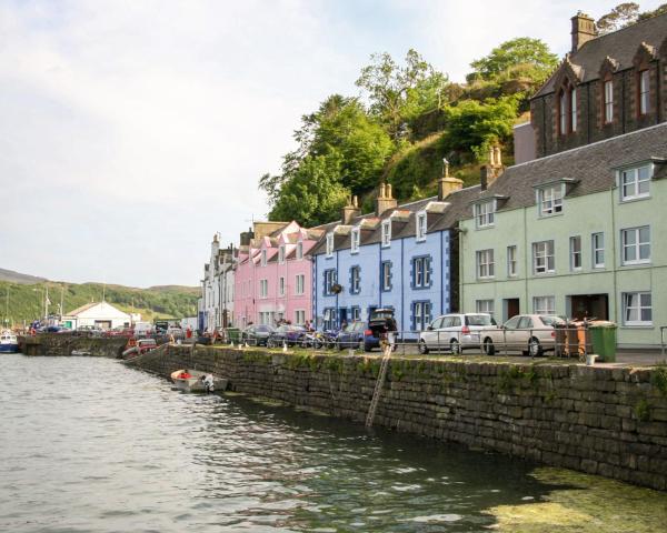 Una bonita vista de Portree