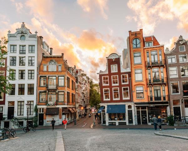 Una bellissima vista di Amsterdam