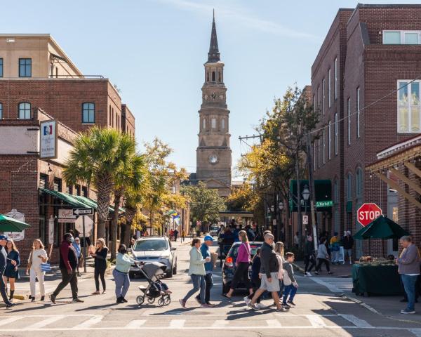 Charleston şehrinden güzel bir manzara