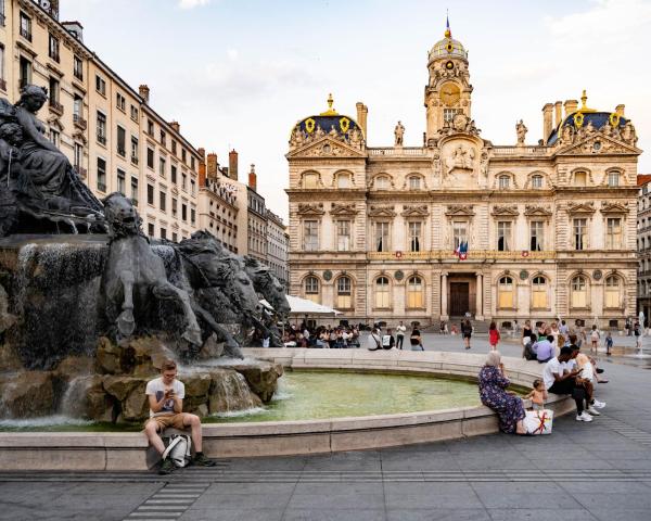 Una bellissima vista di Lione