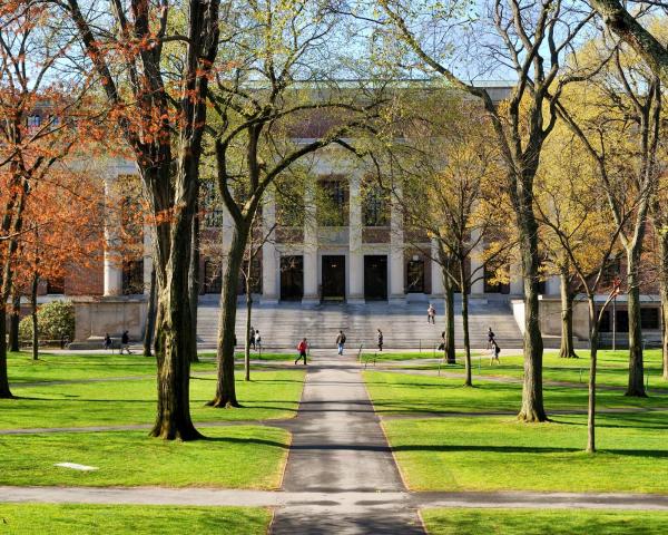 Een mooi uitzicht van Cambridge