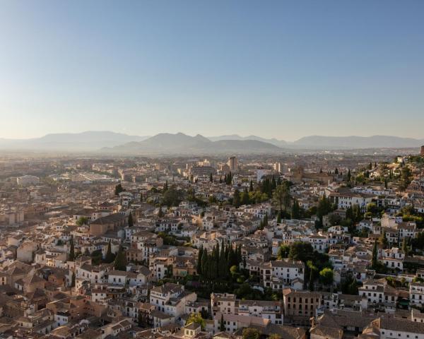 Een mooi uitzicht van Granada