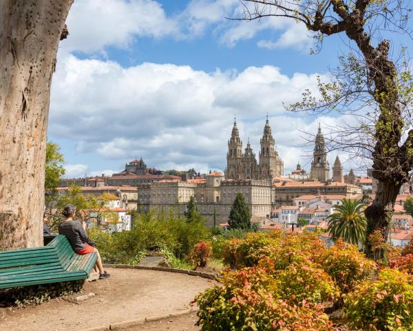 Csodás kilátás Santiago de Compostela városára