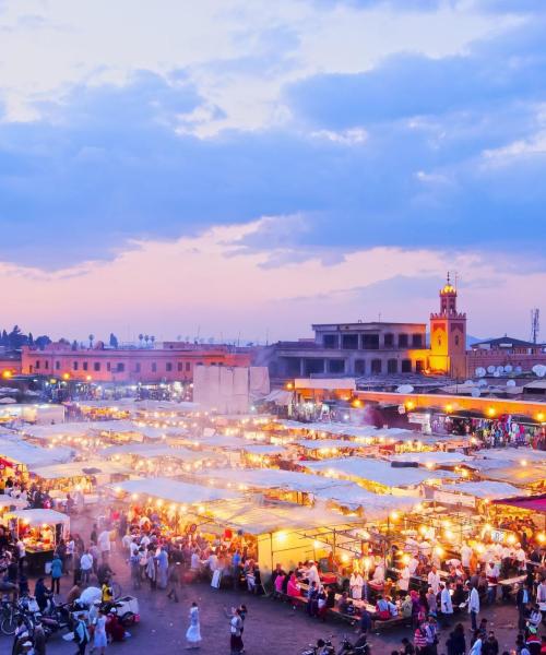 Quartier de Marrakech où les voyageurs préfèrent séjourner.