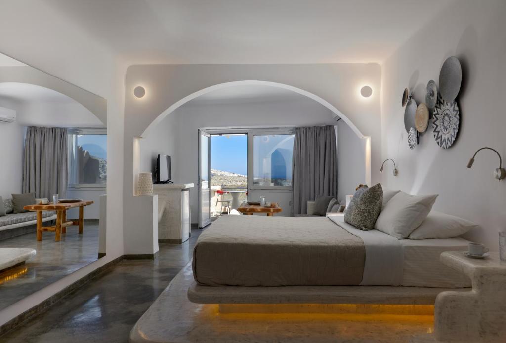 Santorini Suites of the Gods Cave Spa Hotel room