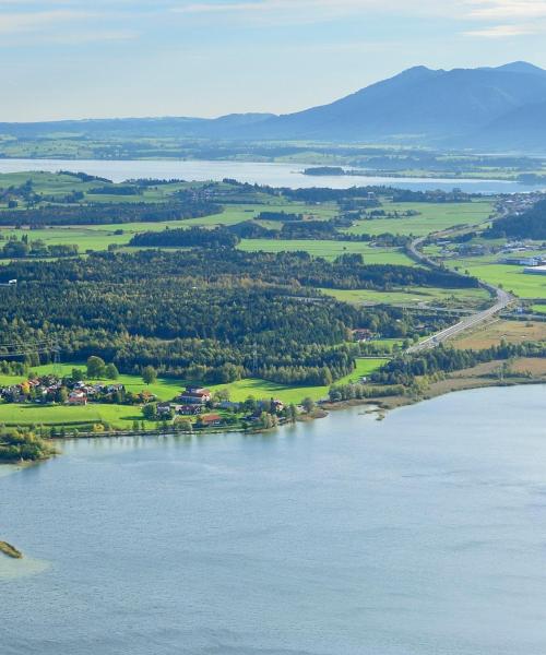 Ein schöner Blick auf die Region Bayerisch Schwaben