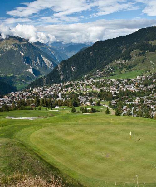 Ein schöner Blick auf die Region Verbier - St.Bernard