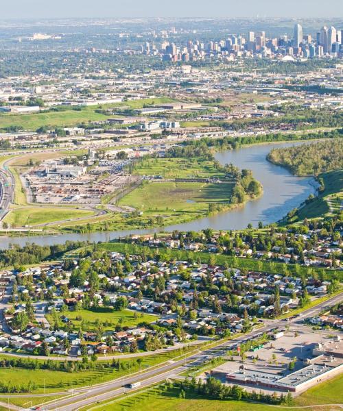 Calgary Region का खूबसूरत नज़ारा