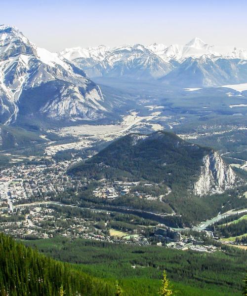 Uma bela vista de Mount Norquay