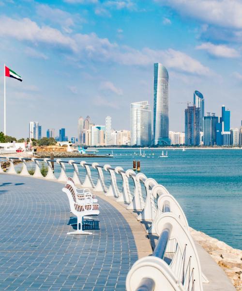 Piękny widok na region Abu Dhabi Emirate