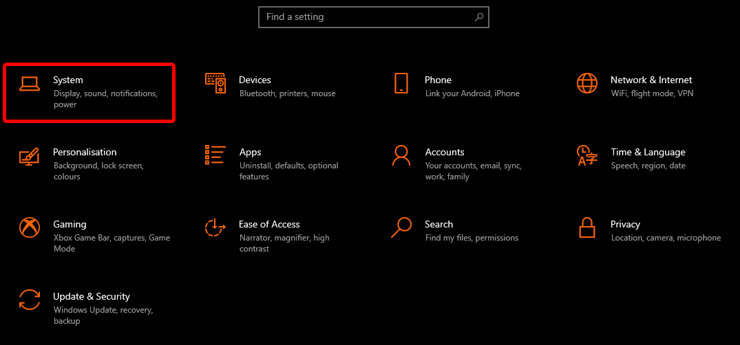 Settings App