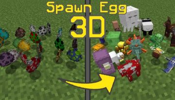 Spawn Egg 3D Resource Pack 1.21 / 1.20