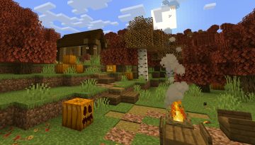 Default Style Fall Resource Pack 1.21 / 1.20