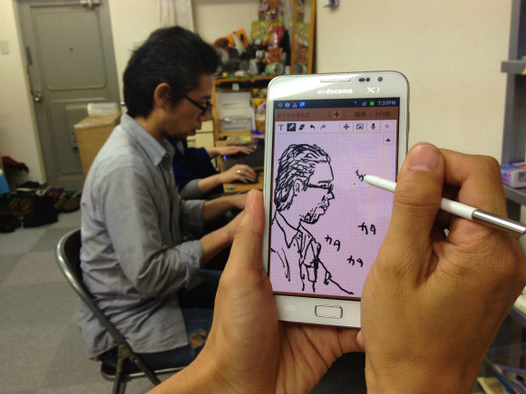 お絵描き好き必見！ タッチペンつき大画面5インチスマホ「GALAXY Note」は意外と “描ける” し遊べるぞーッ!!