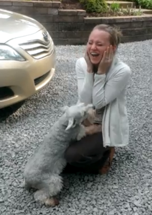 【動画あり】飼い主と愛犬が2年ぶりに再会 → 喜びのあまり犬が気絶 / ネットの声「心が溶けた」「なんて感動的なんだ」