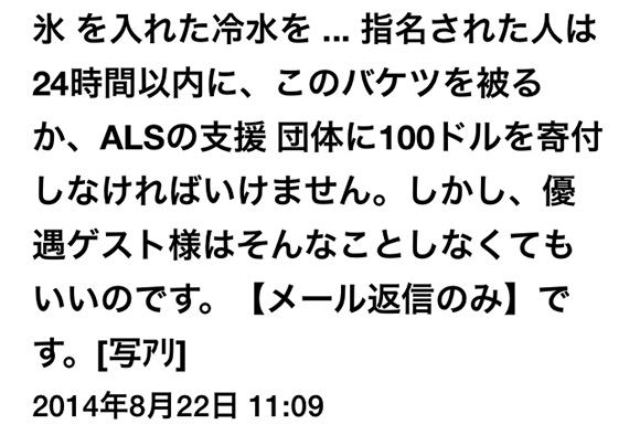 【実録】「アイスバケツチャレンジに指名されても氷水を被る必要はない。私にメール返信さえすれば」という迷惑メールに返信したらこうなった