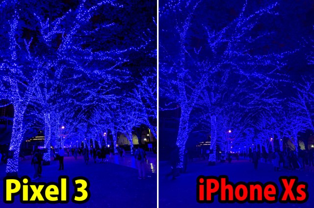 【スマホ比較】Google Pixel 3と iPhoneXS、どちらが綺麗に写真を撮れるのか？ ～夜間撮影編～