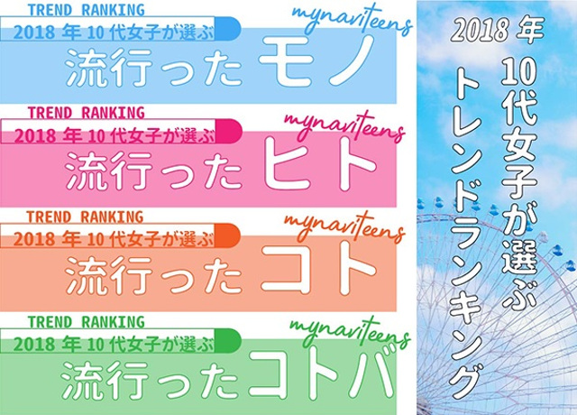 【2018年】『10代女子トレンドランキング』が発表される / ゴンチャ、すきぴ、キンプリとか知ってる？