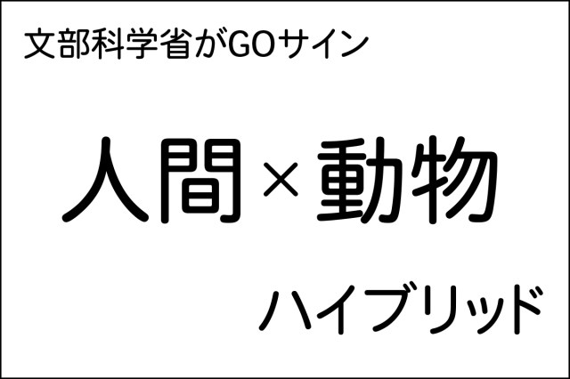 日本が世界に先駆けて人間と動物のハイブリッド実験を正式に認可 / 攻殻機動隊のメディテック社的なヤツ