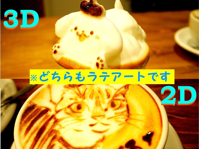 【プロの技】好きな物を3Dまたは2D「ラテアート」してくれるカフェがスゴすぎた…！ 東京・蔵前『HATCOFFEE』